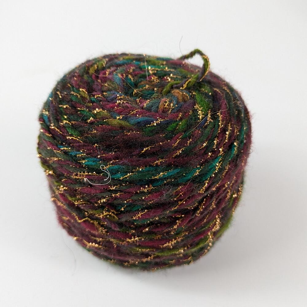 Dark Rainbow Fiber Lot Bundle Specialty Yarn Thread Craft Knit Crochet Embroider - Picture 3 of 15